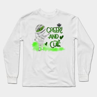 creepy and cute mummy design Long Sleeve T-Shirt